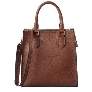 Persaman New York Elsie Leather Tote, Brown